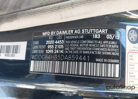 2013 Mercedes-Benz C 250 Luxury from USA, damaged, VIN WDDGF4HB5DA859441